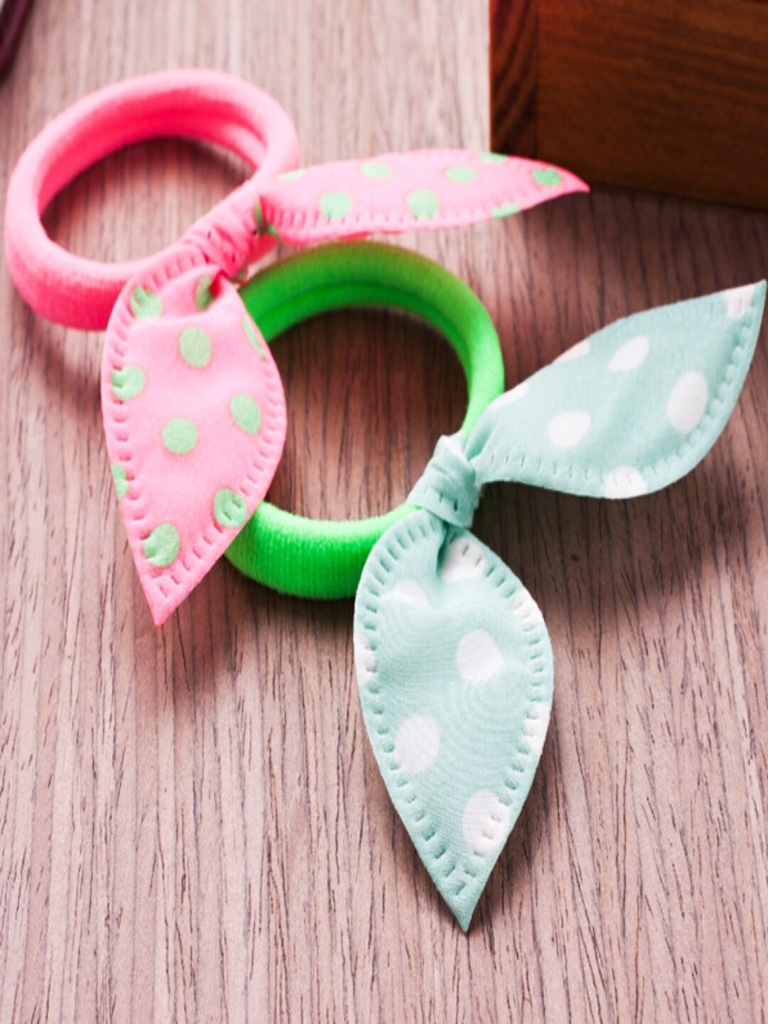 

Proplady Girls Blue & Pink Set of 2 Ponytail Holders