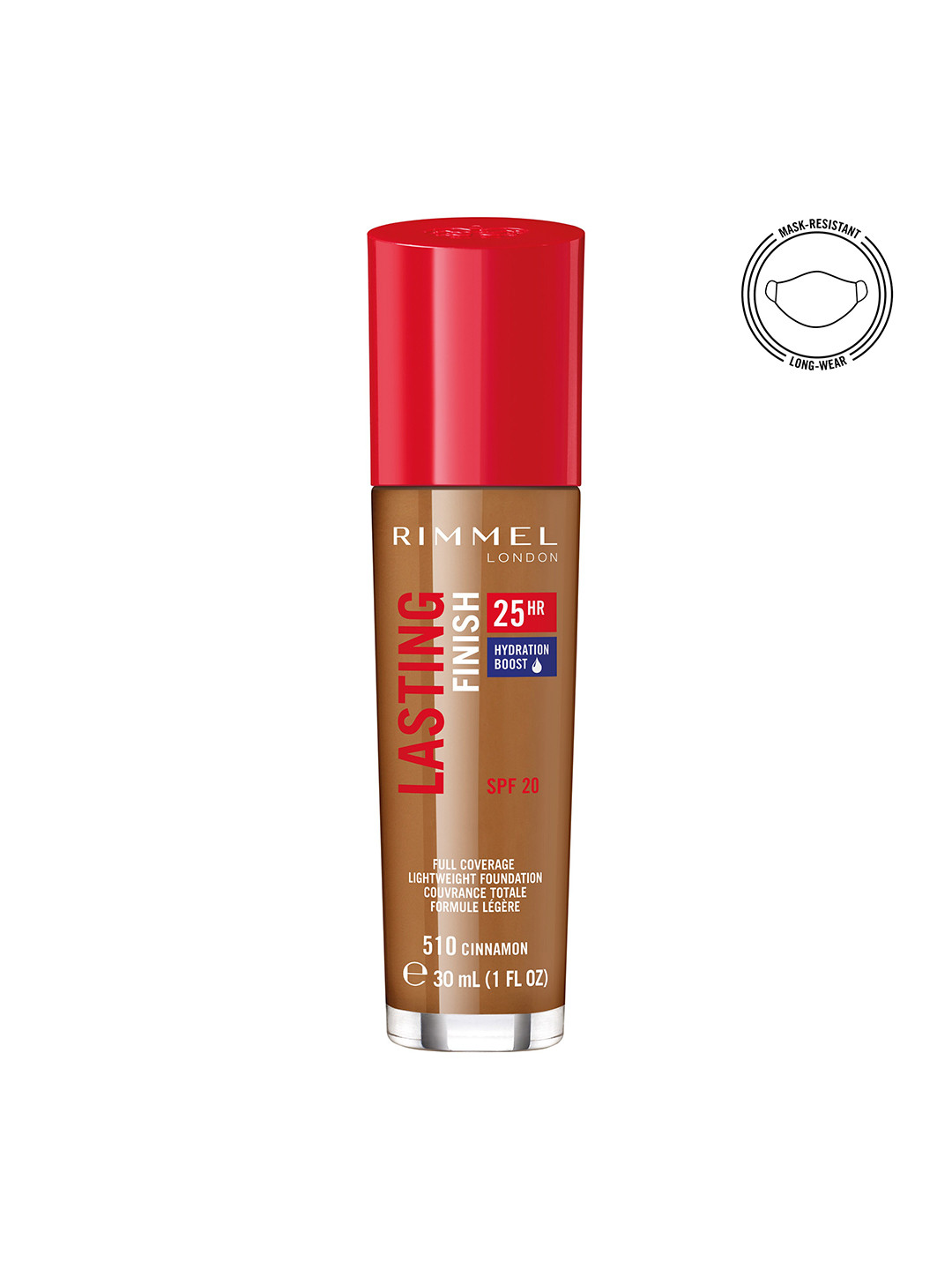 

Rimmel London Lasting Finish 25 Hour Foundation SPF 20 - Cinnamon-30ml, Brown
