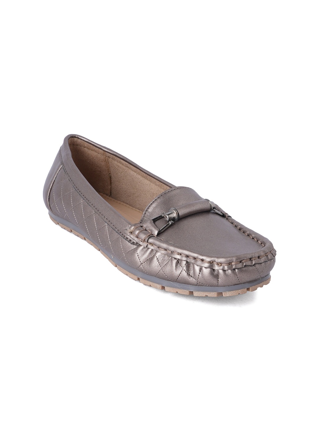 

Style Shoes Women Grey Ballerinas with Flats