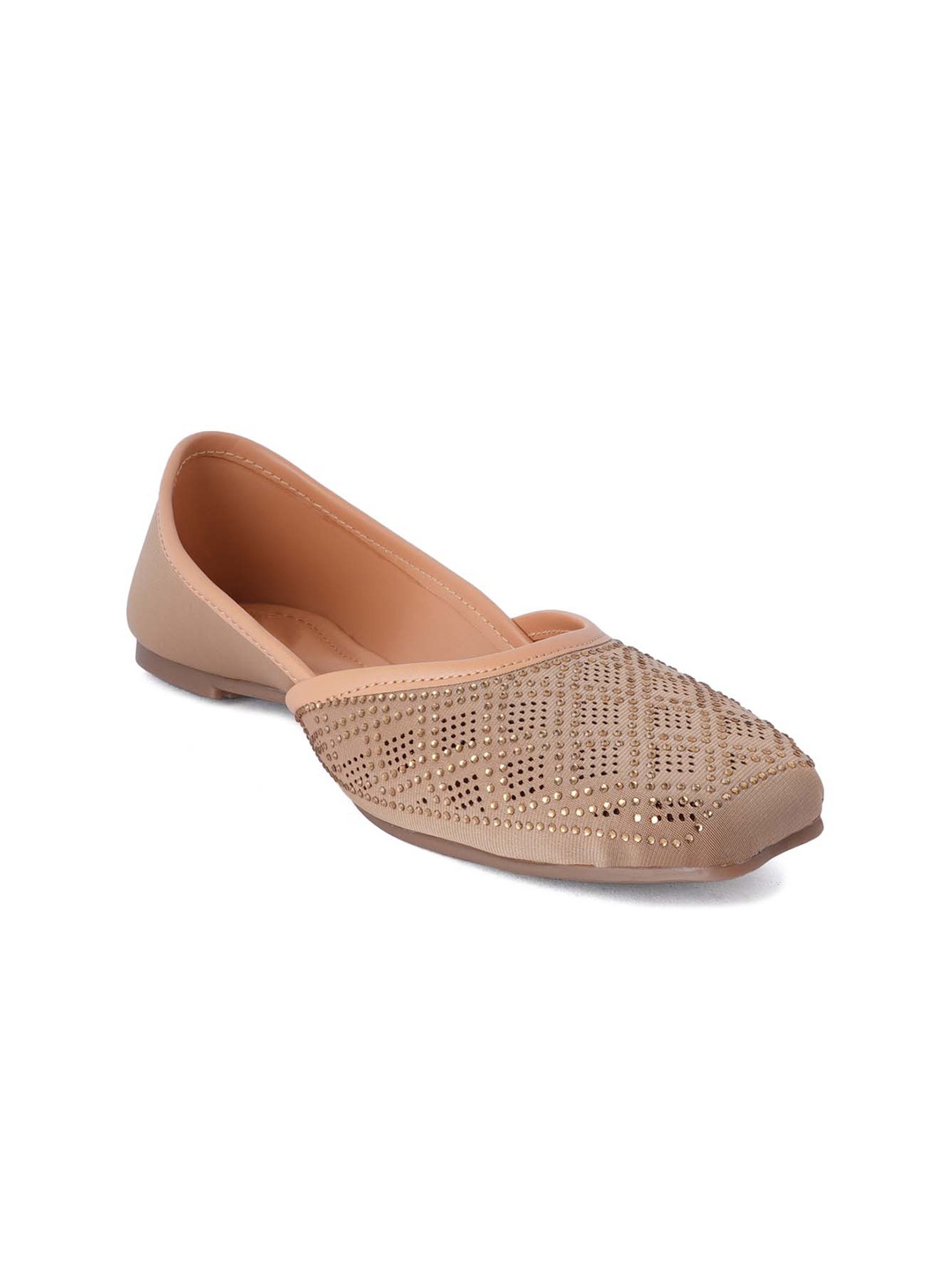 

Style Shoes Women Beige Embellished Ballerinas Flats
