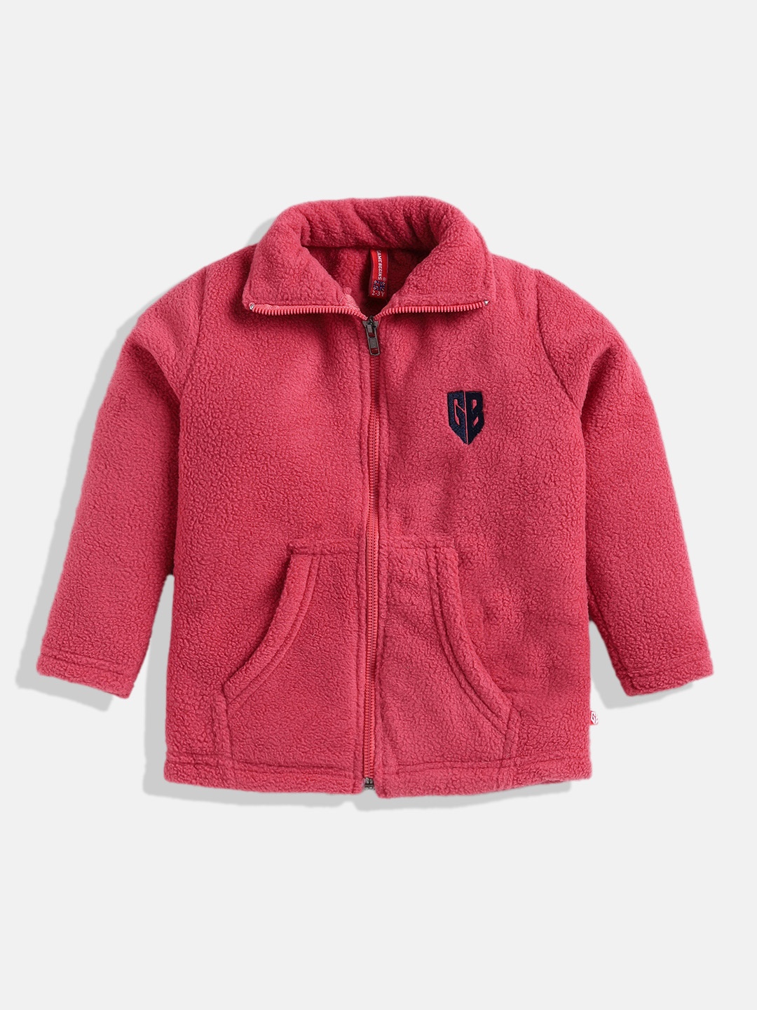 

GAME BEGINS Girls Premium Cotton High Neck Sweatshirt, Rose
