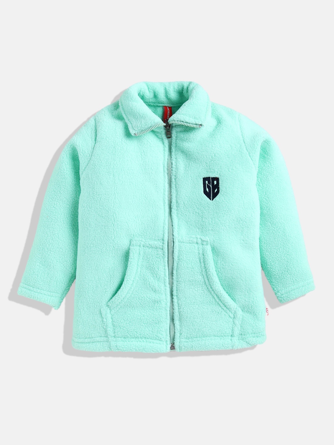 

GAME BEGINS Girls Brand Logo Detail Premium Cotton Sweatshirt, Sea green