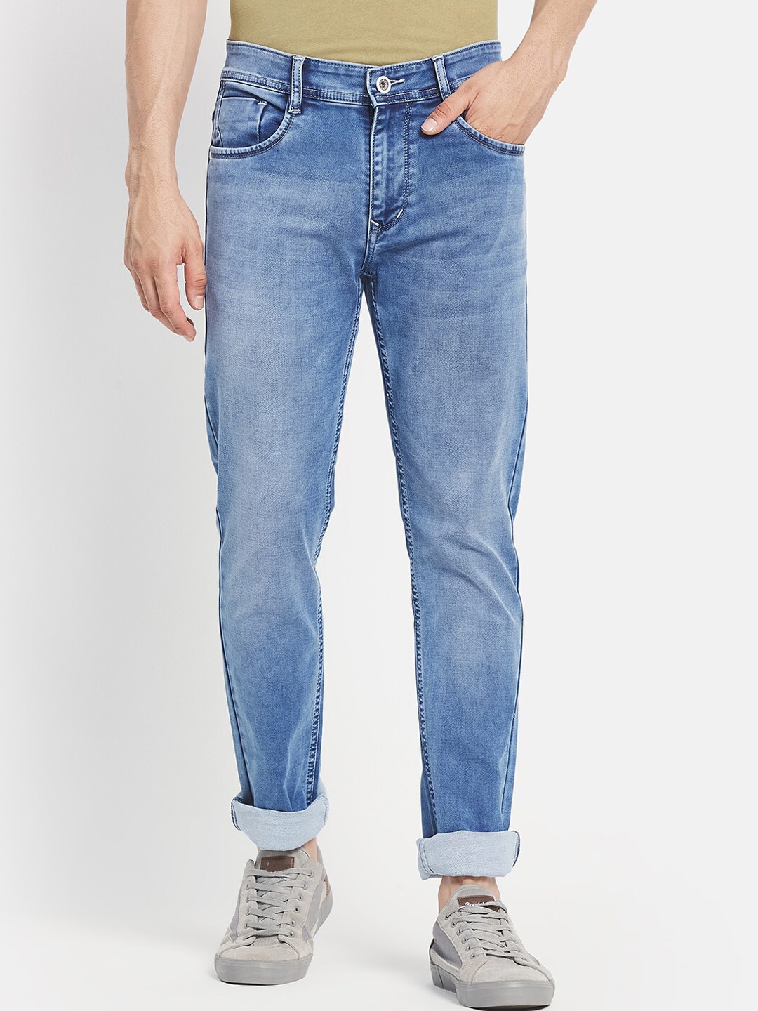 

Octave Men Blue Heavy Fade Mid-Rise Regular Fit Jeans
