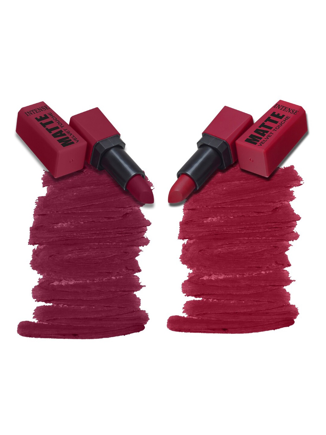 

FORFOR Set Of 2 Waterproof Long Last Intense Matte Lipstick 3.5ml, Pink