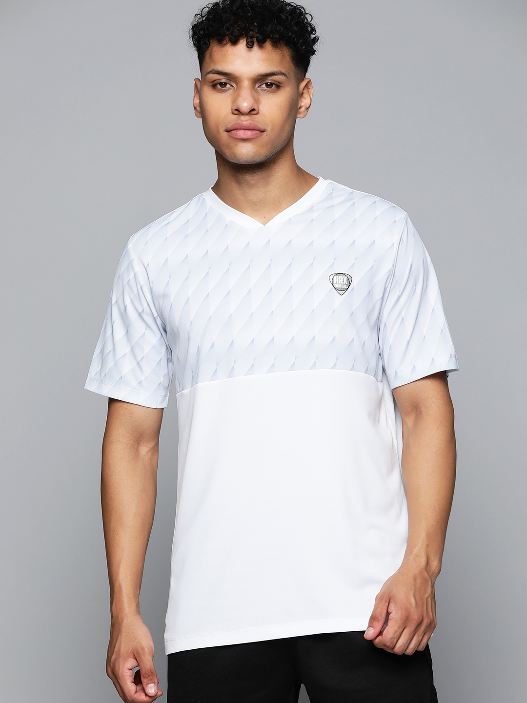 

HRX by Hrithik Roshan Football Rapid-Dry T-shirt, White