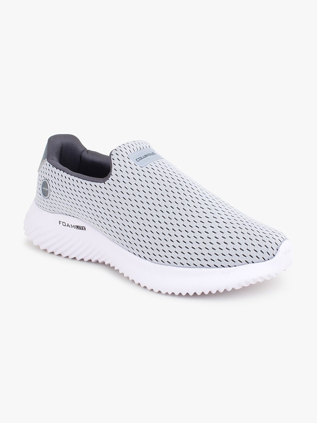 

Columbus Men Grey Mesh Walking Shoes