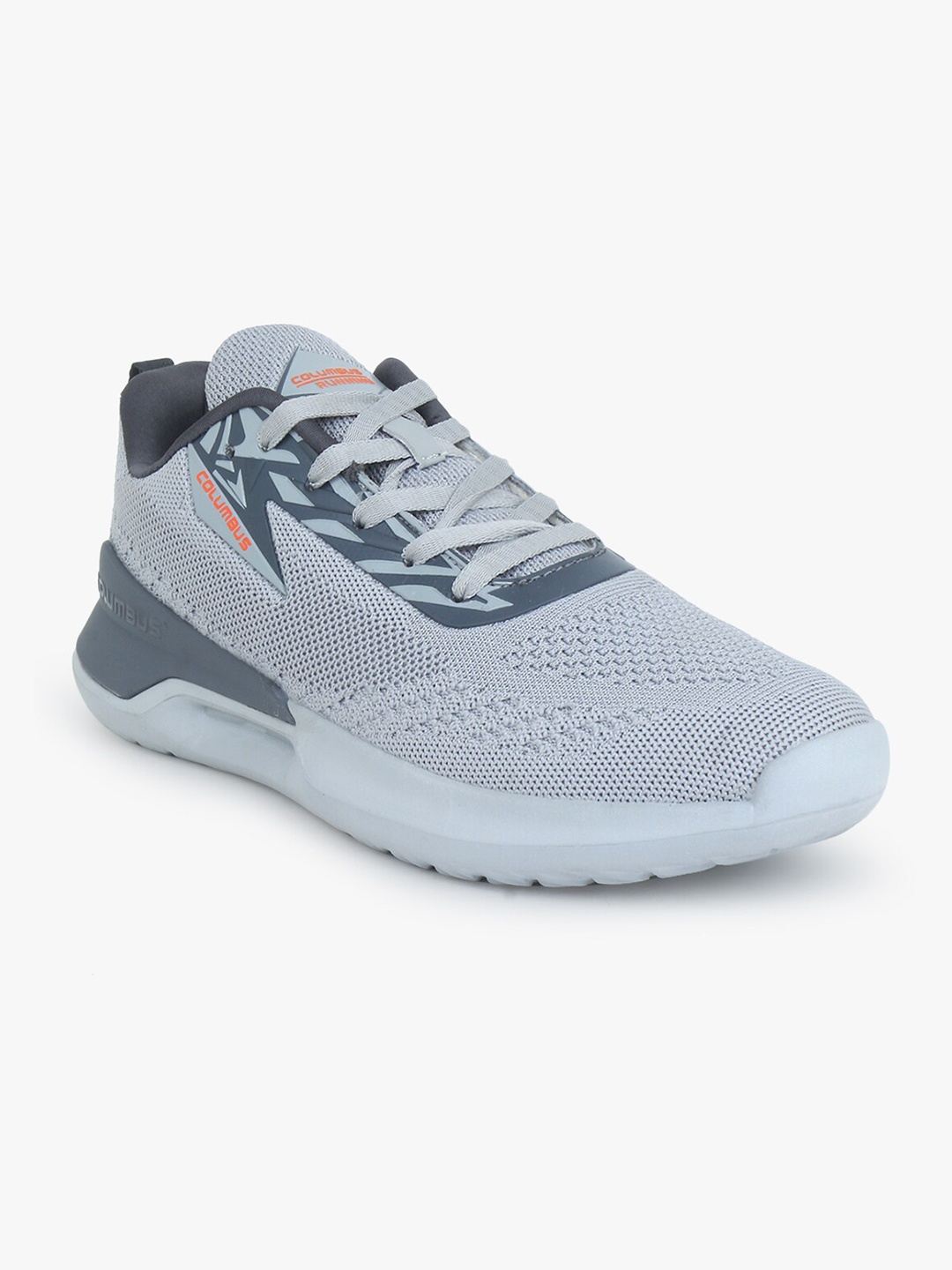 

Columbus Men Grey Mesh Running Shoes