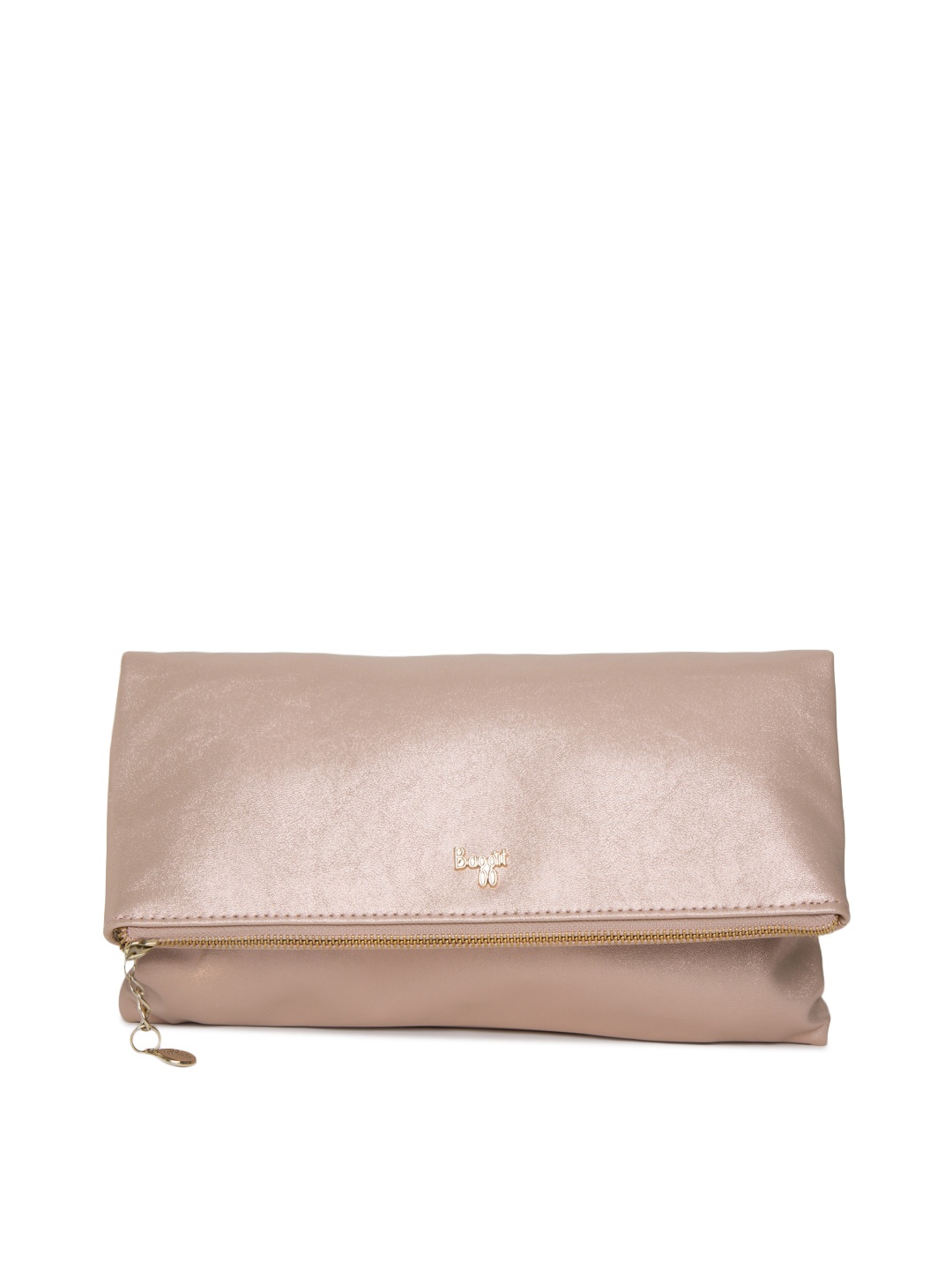 

Baggit Rose Gold-Toned Solid Clutch