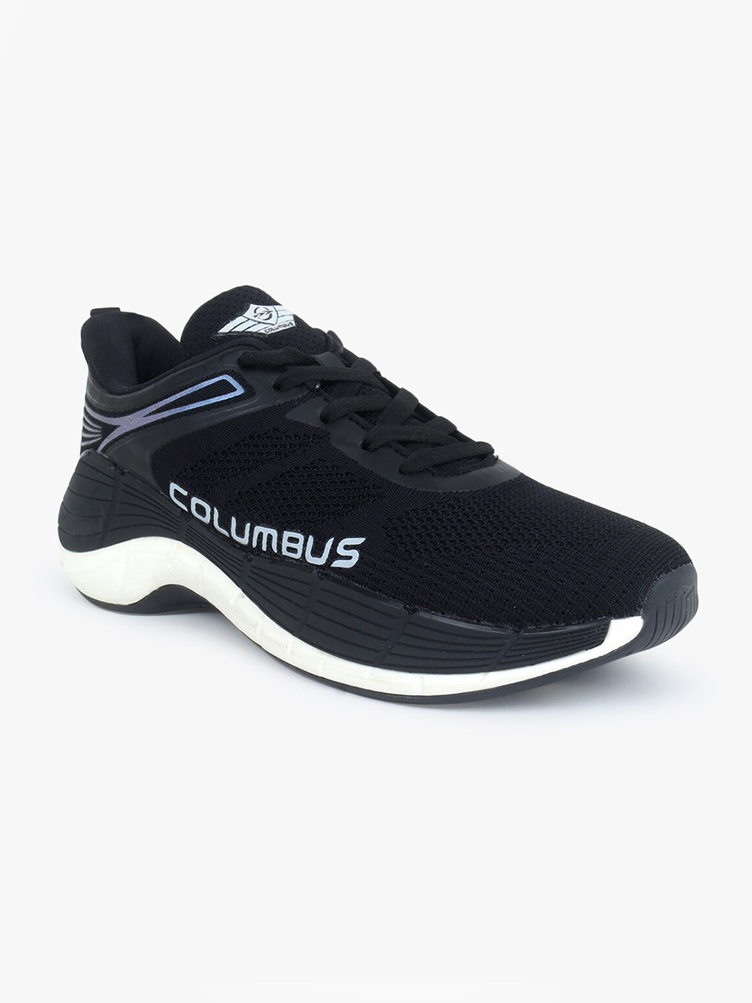 

Columbus Men Black Mesh Running Shoes