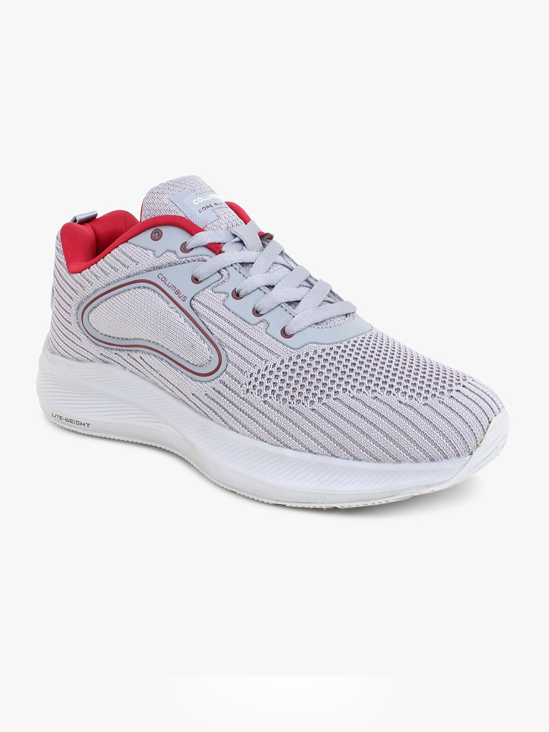

Columbus Men Grey Mesh Running Shoes