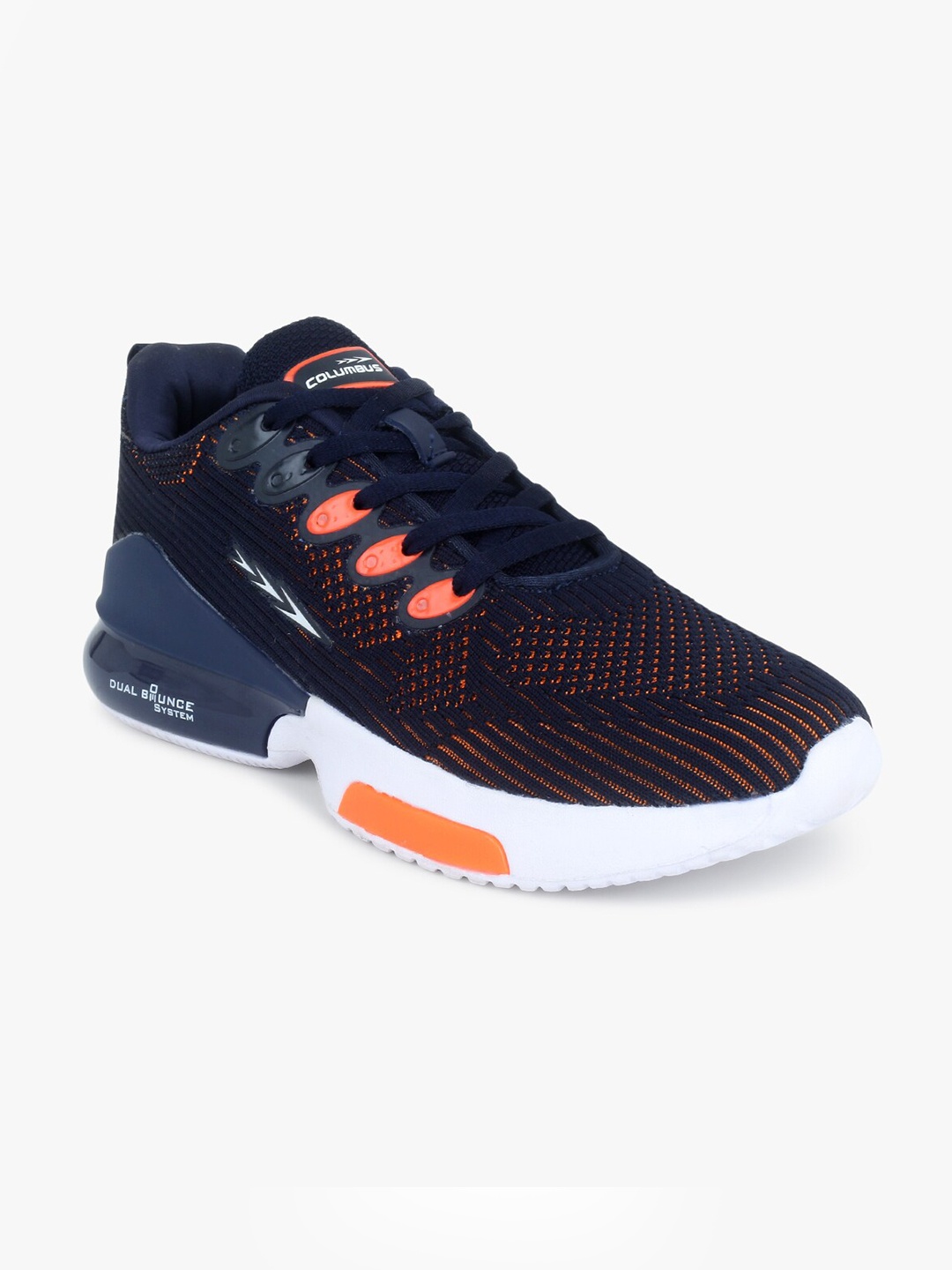 

Columbus Men Navy Blue Mesh Running Shoes
