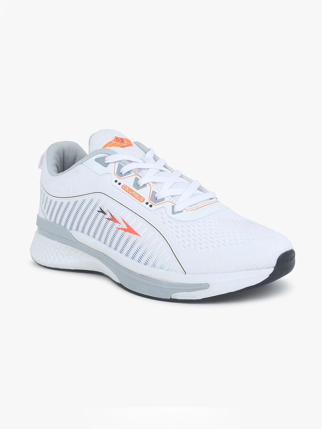

Columbus Men White Mesh Running Shoes