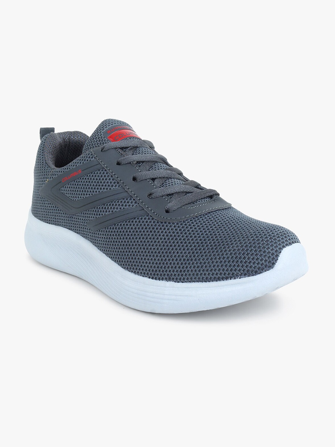 

Columbus Men Grey Mesh Running Shoes