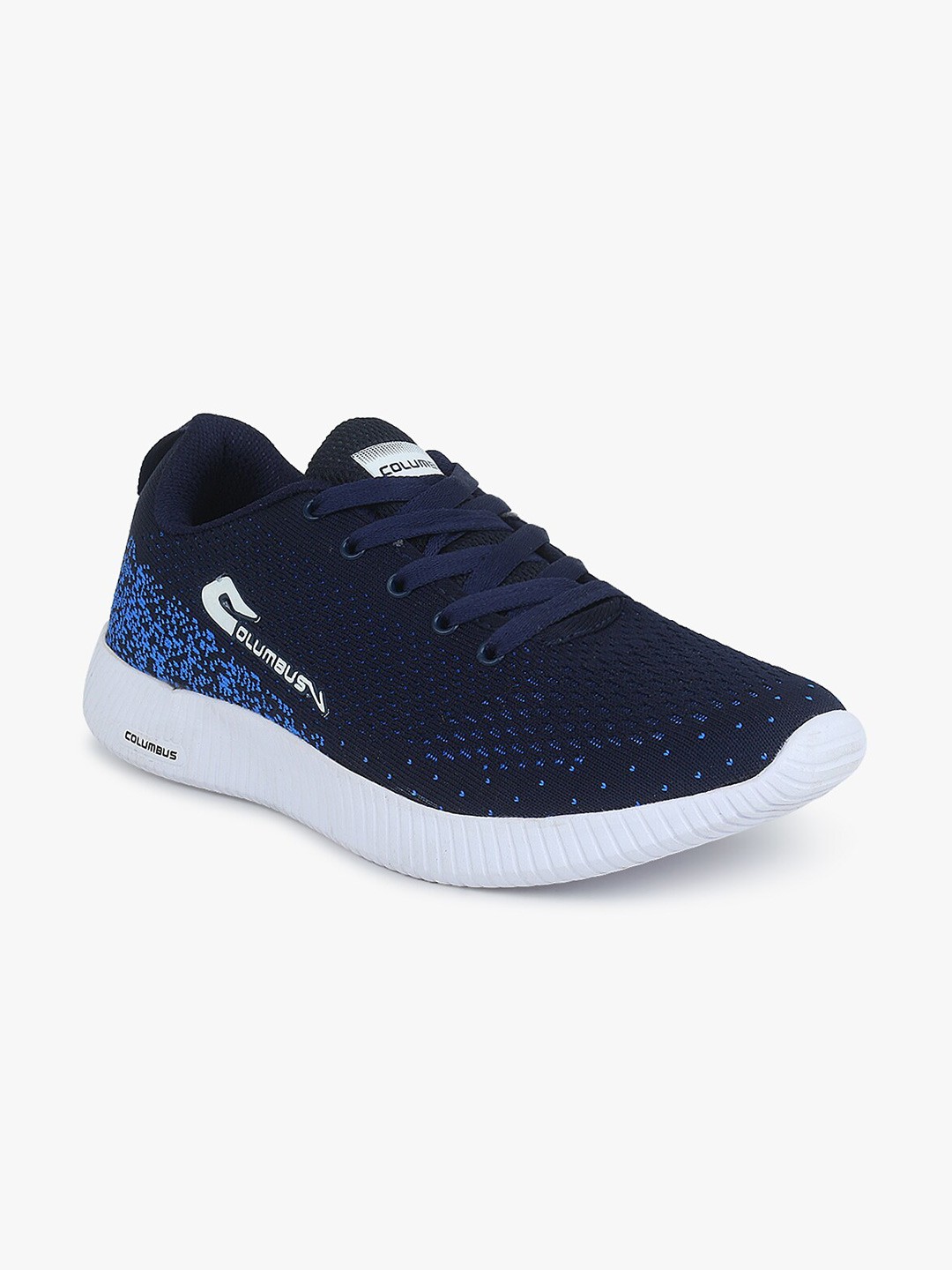 

Columbus Men Navy Blue Mesh Running Shoes