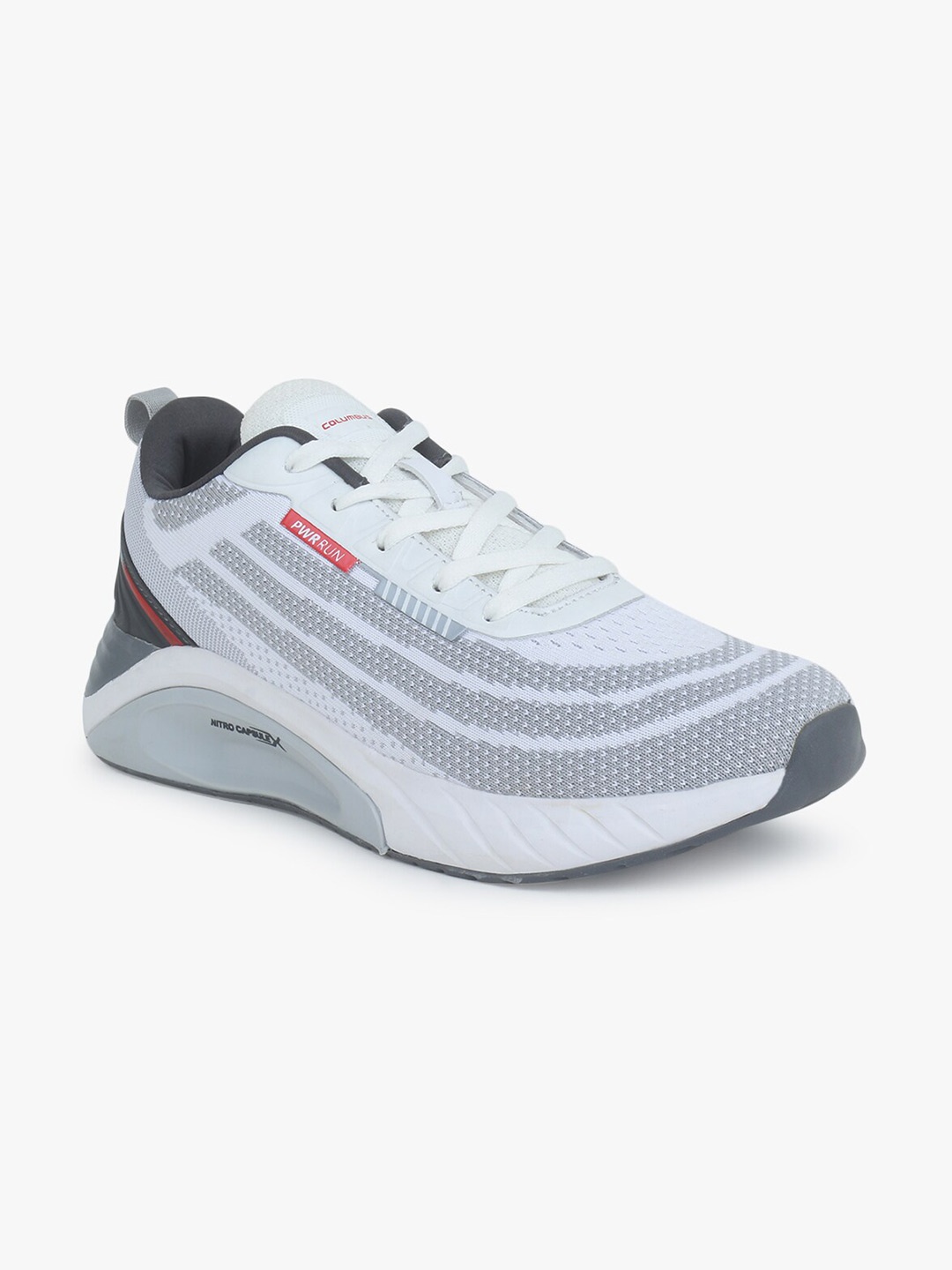 

Columbus Men White Mesh Running Shoes
