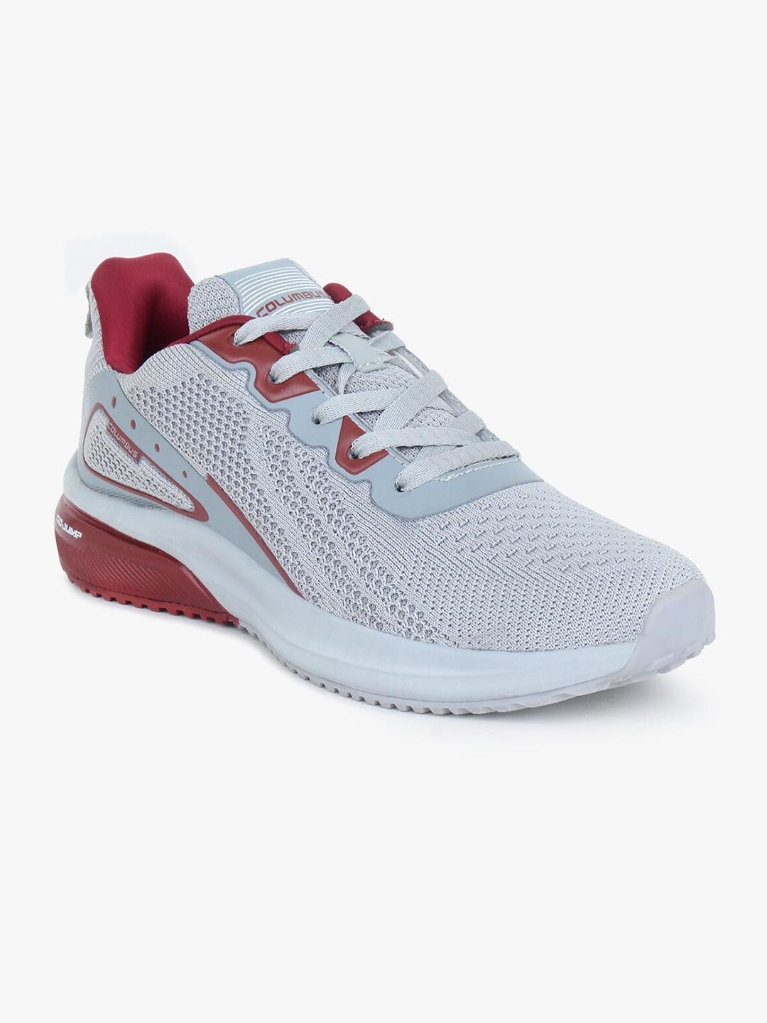 

Columbus Men Grey Mesh Running Shoes