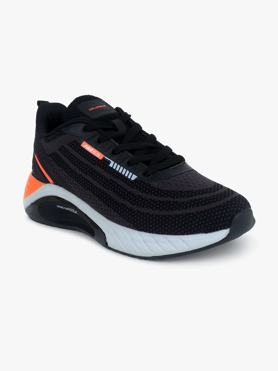 

Columbus Men Black Mesh Running Shoes