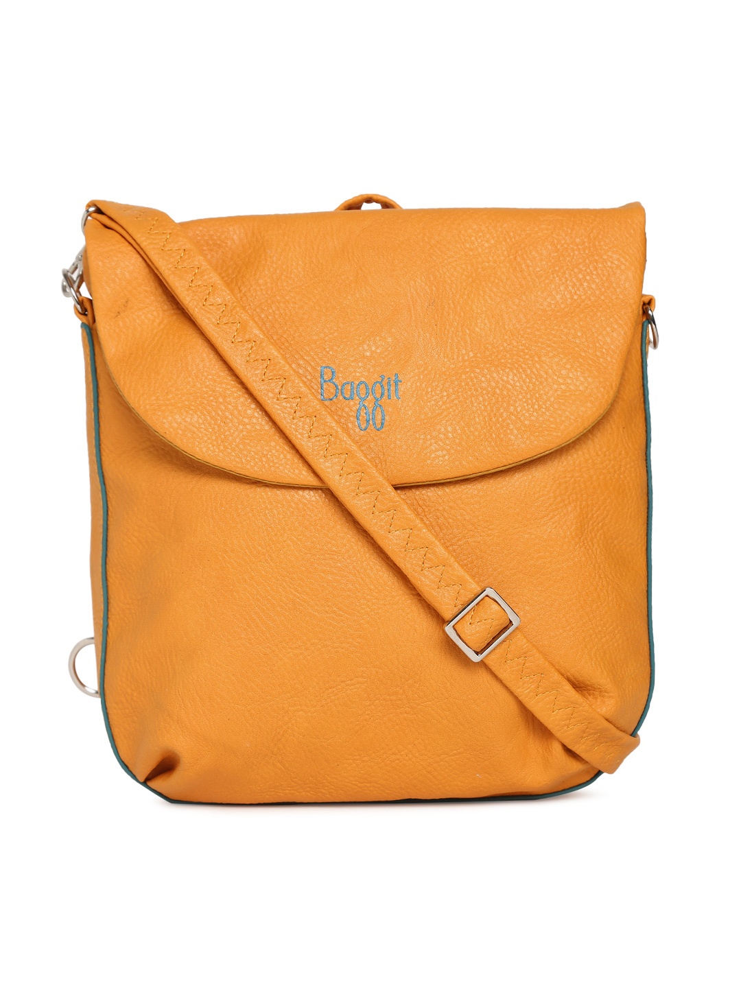 

Baggit Mustard Yellow Solid Sling Bag