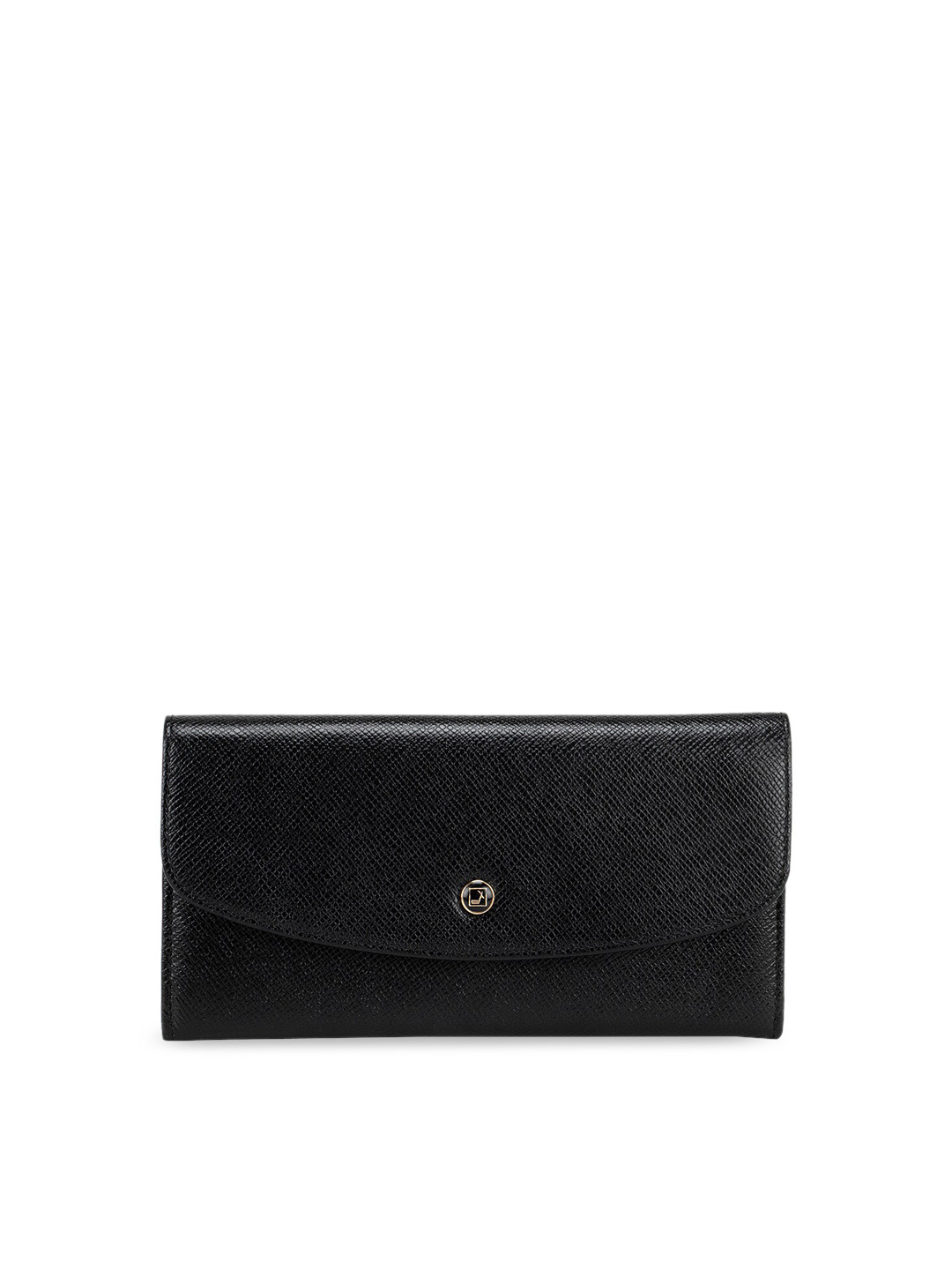 

Da Milano Set of 2 Black Croc Textured Wallets Leather Couples Accessory Gift Set