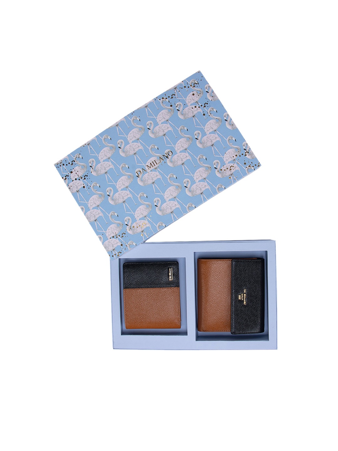 

Da Milano Brown Solid Leather Accessory Gift Set