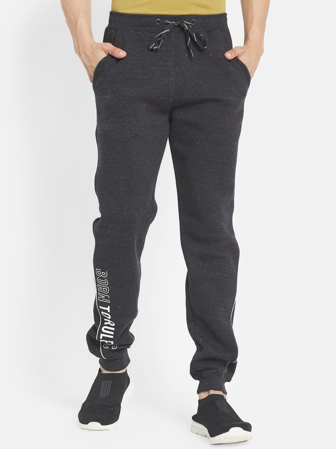 

Octave Men Grey Solid Joggers