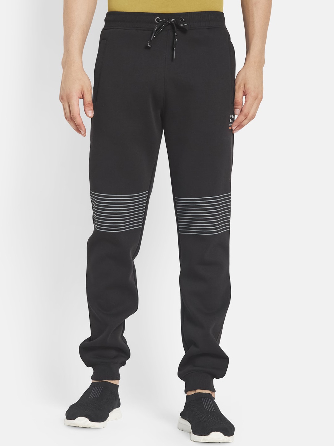 

Octave Men Black Solid Pure Cotton Track Pants