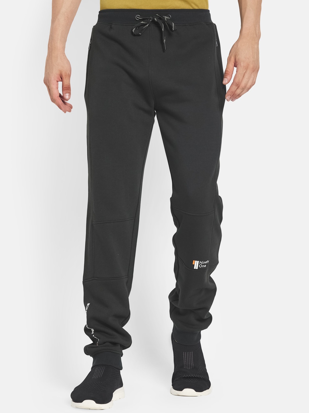 

Octave Men Olive Green Solid Cotton Track Pants