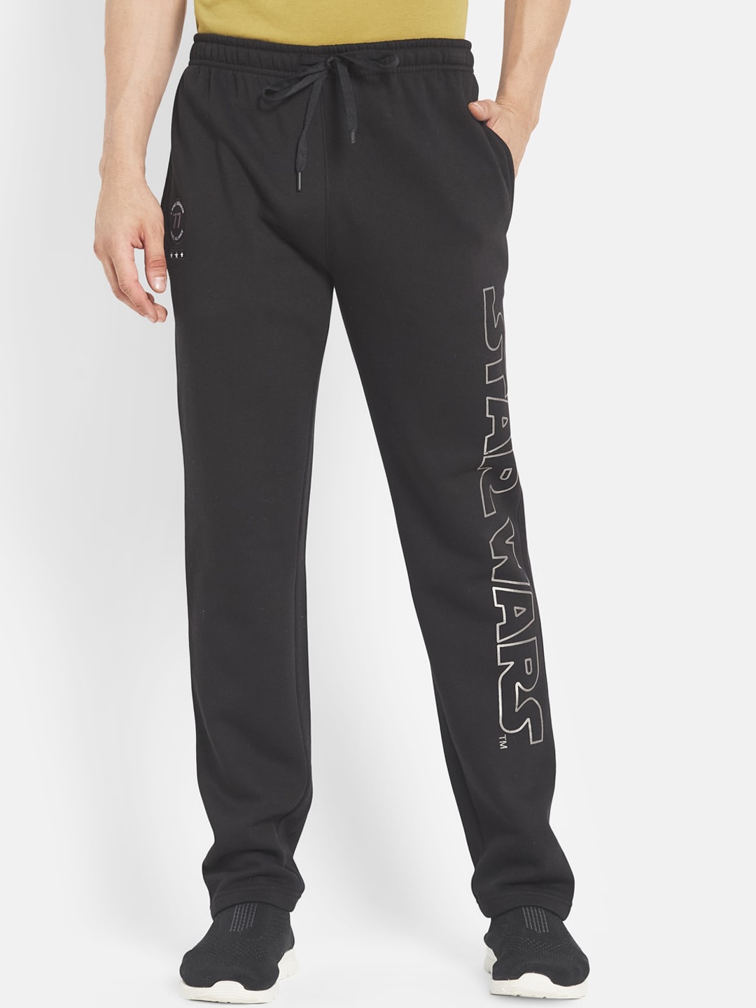 

Octave Men Black Solid Cotton Track Pants