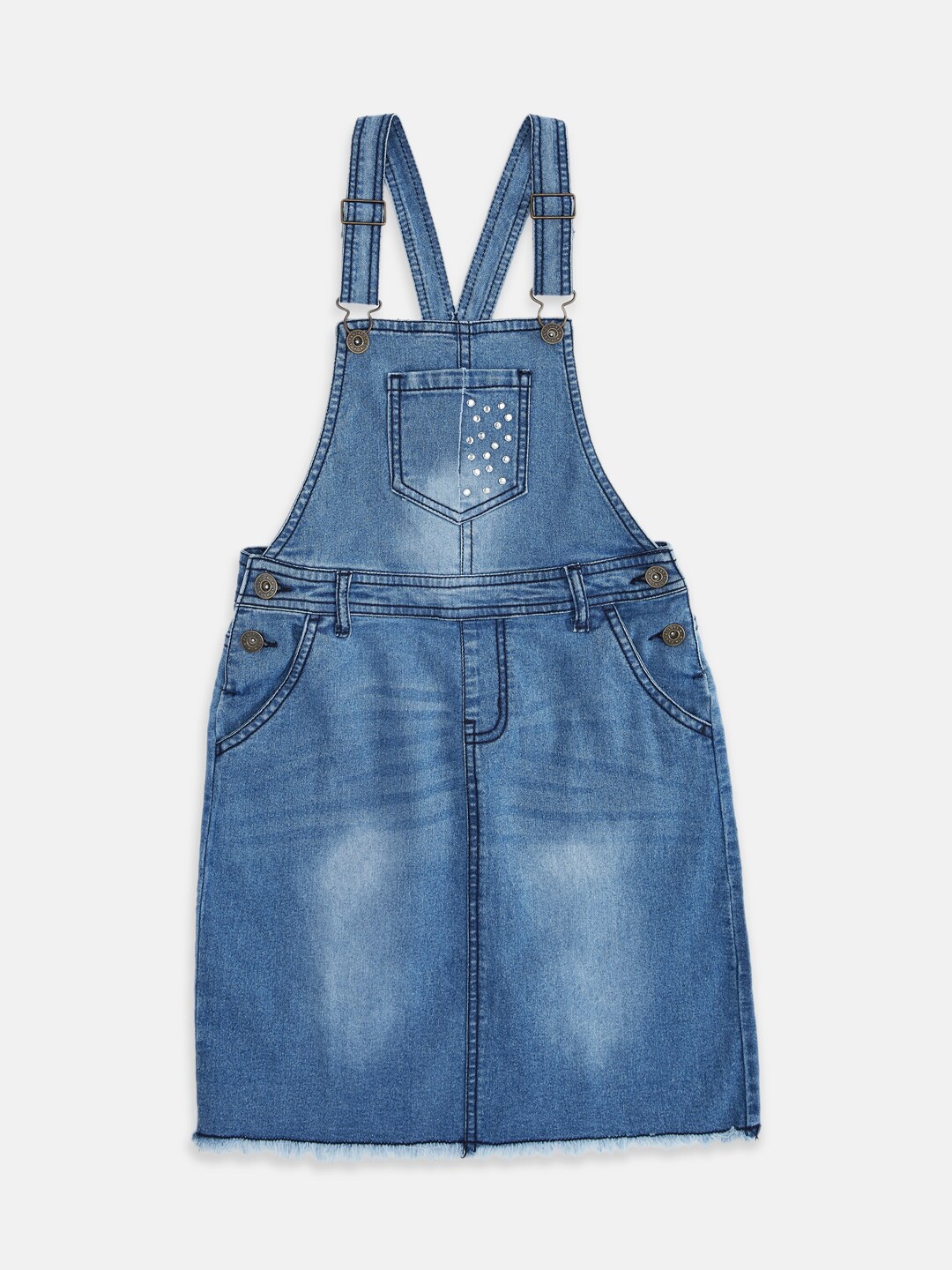 

Pantaloons Junior Blue Pinafore Dress