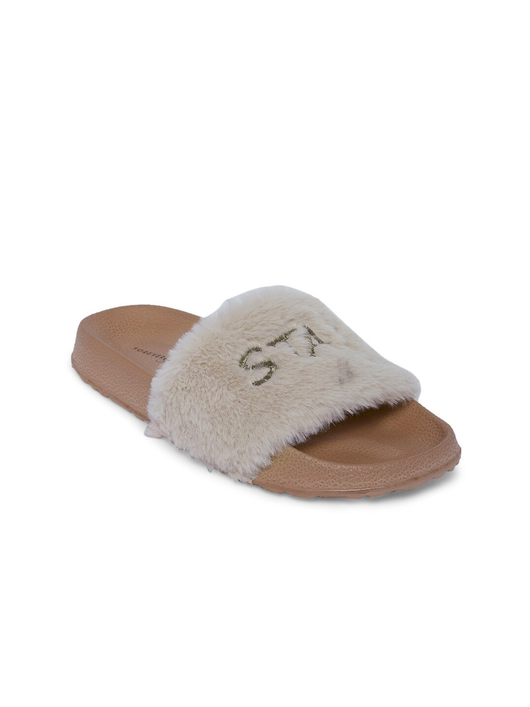 

Forever Glam by Pantaloons Women Pink & Brown Sliders