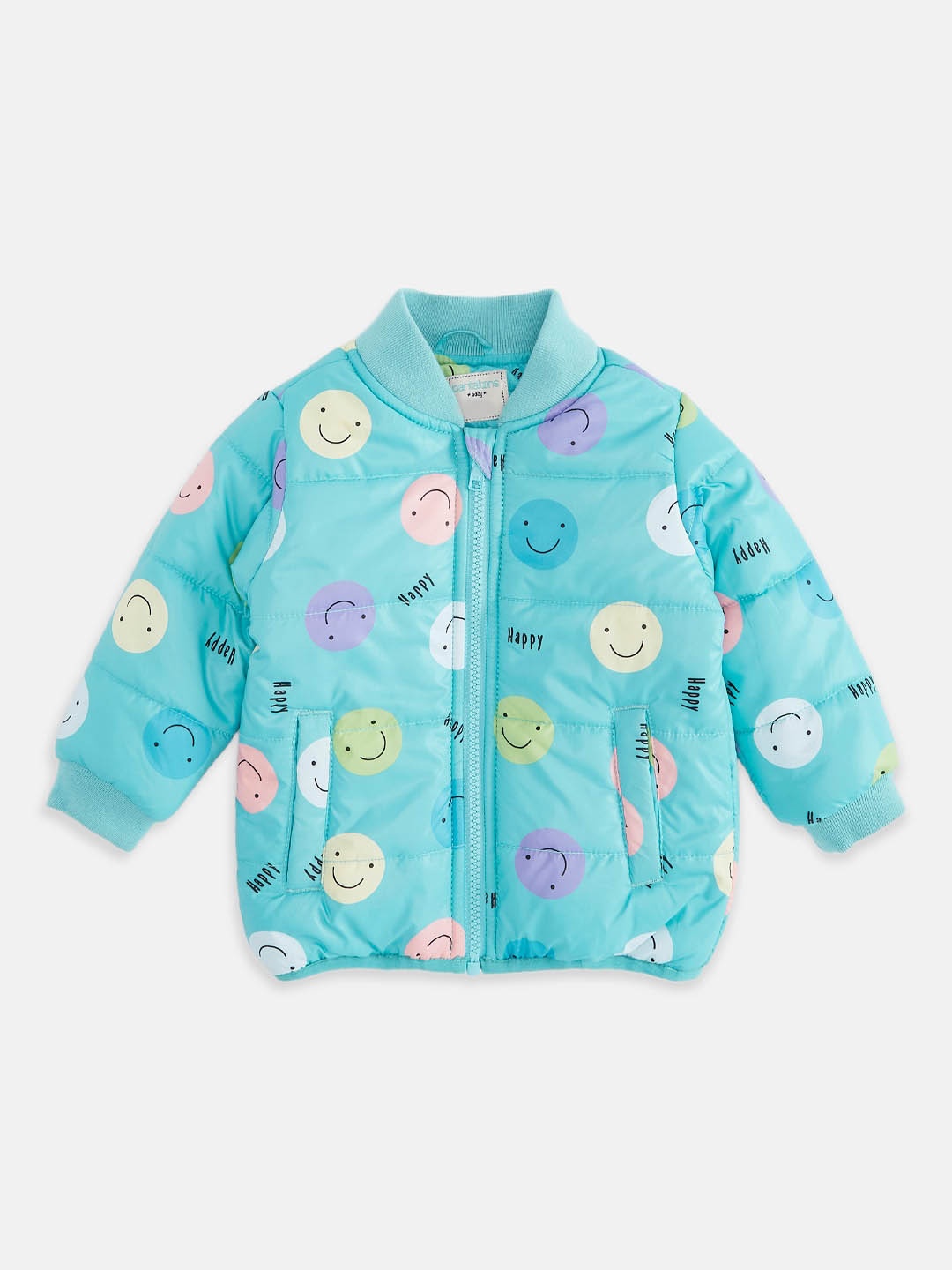 

Pantaloons Baby Boys Blue Padded Jacket