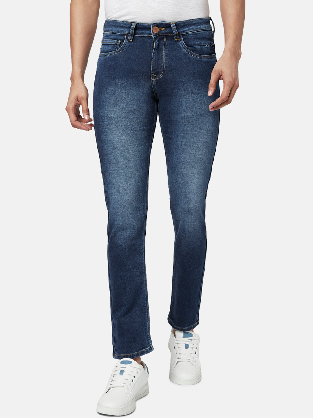 

SF JEANS by Pantaloons Men Blue Slim Fit Heavy Fade Jeans
