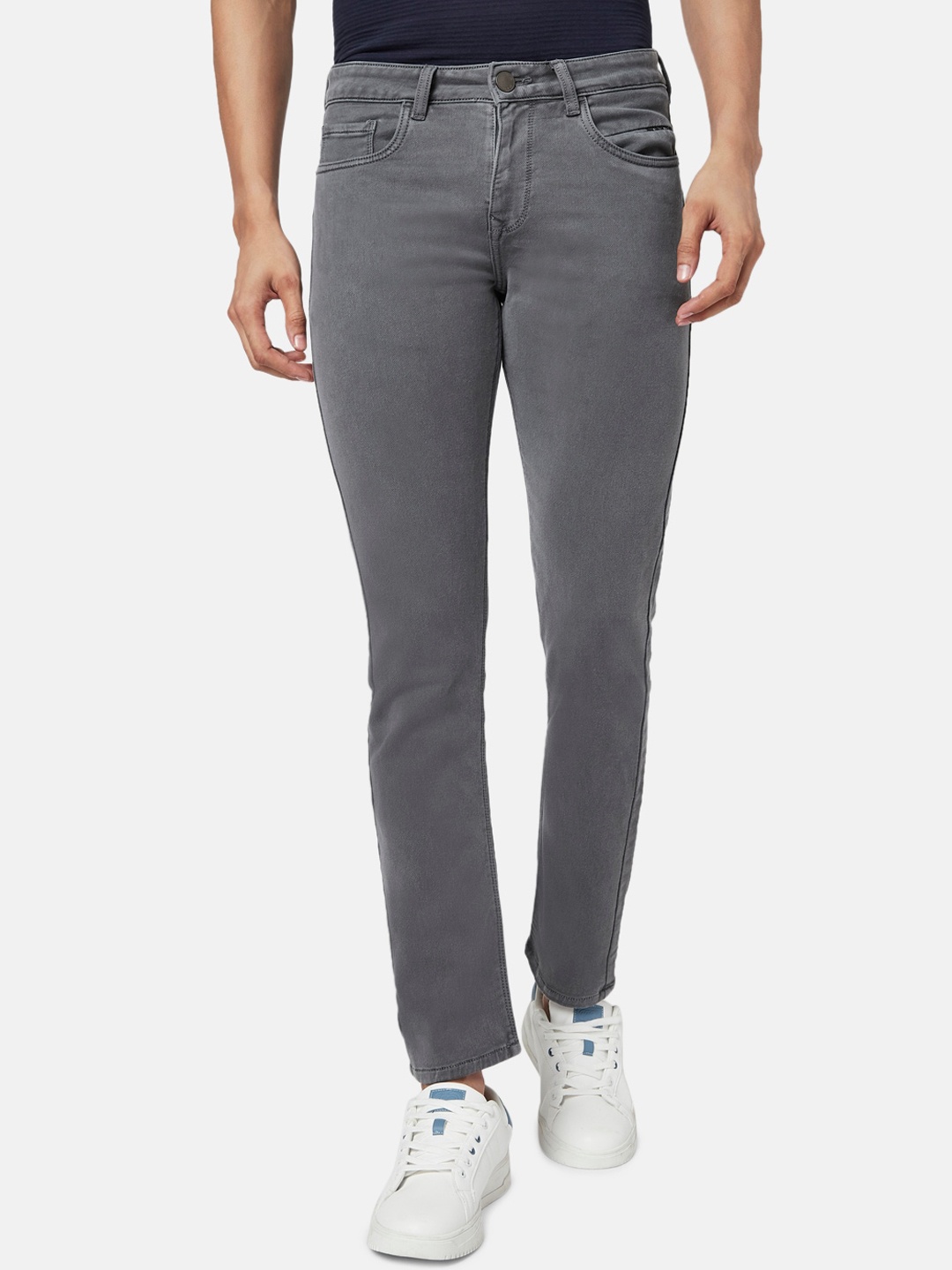 

SF JEANS by Pantaloons Men Grey Slim Fit Clean Look Jeans