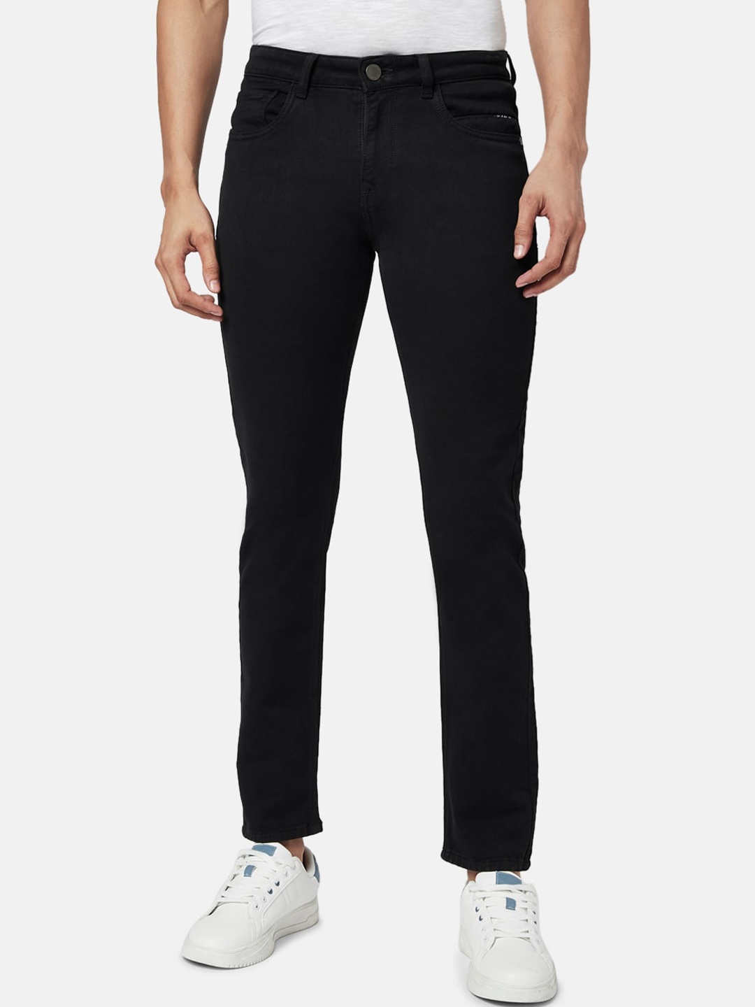 

SF JEANS by Pantaloons Men Black Slim Fit Clean Look Jeans