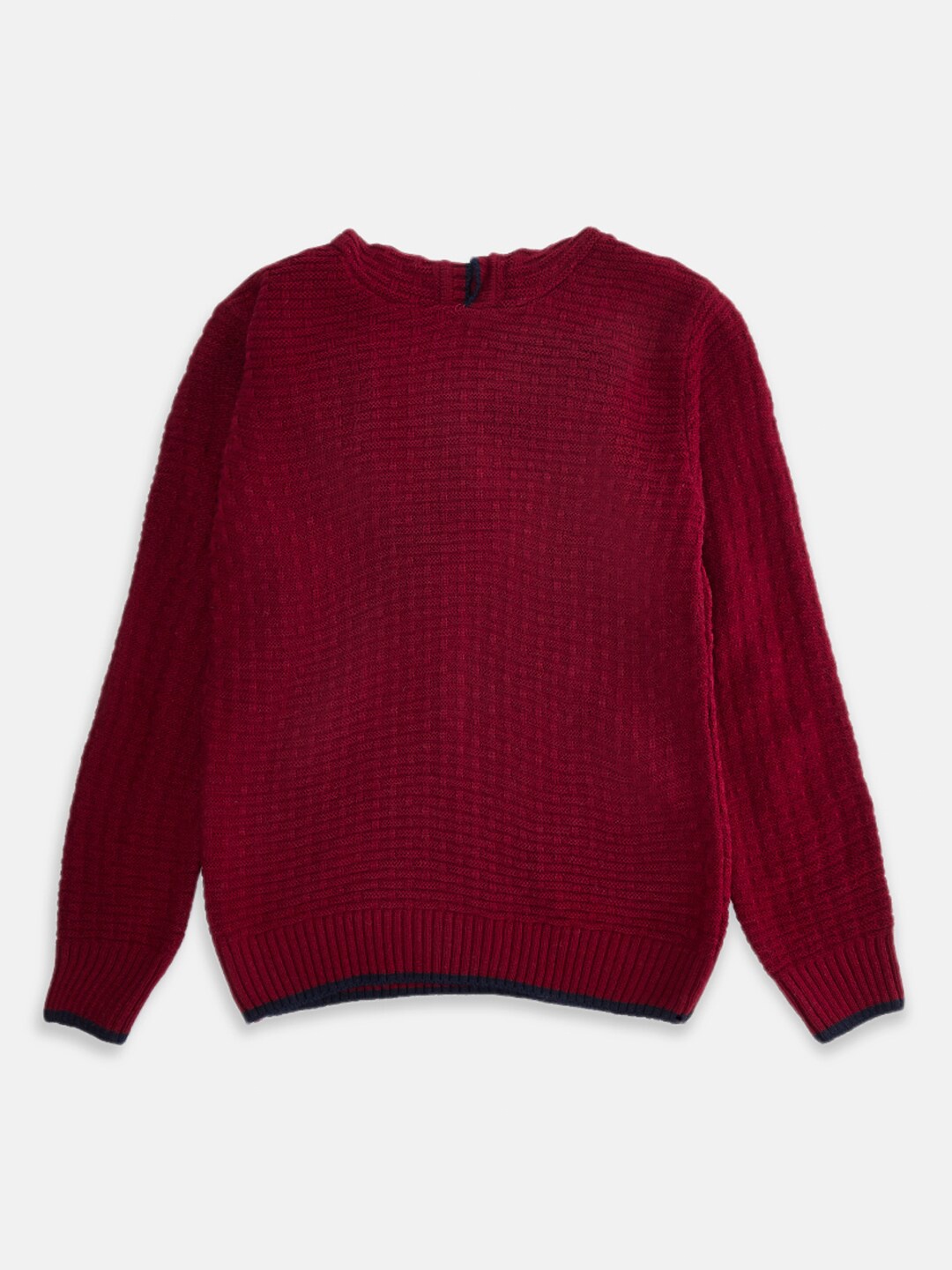 

Pantaloons Junior Boys Maroon Longline Pullover