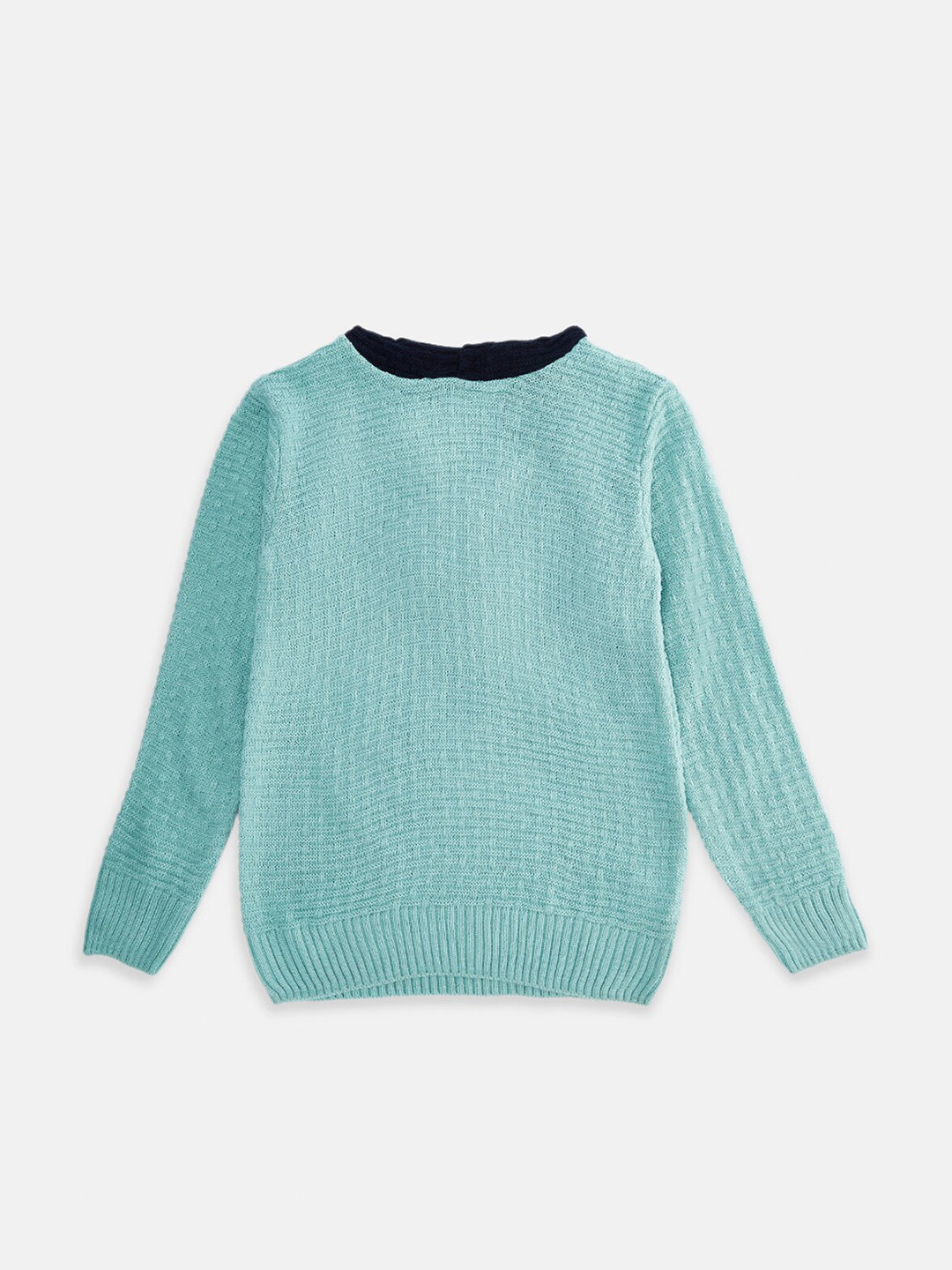 

Pantaloons Junior Boys Green & Black Pullover