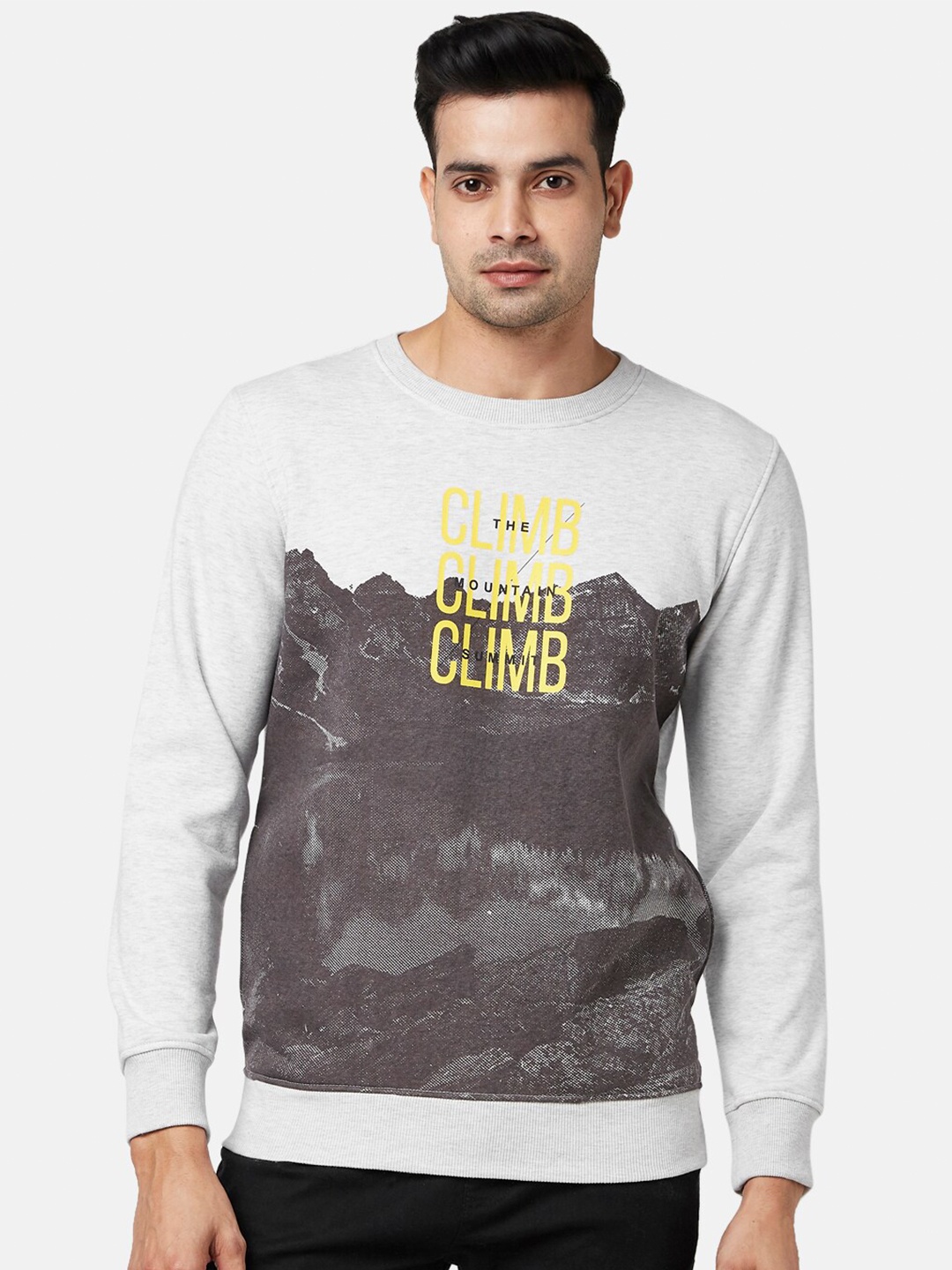

Urban Ranger by pantaloons Men Off White Printed Sweatshirt