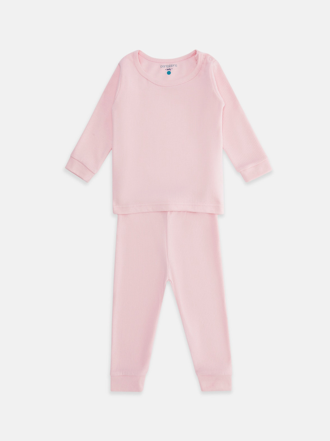 

Pantaloons Baby Girls Pink Solid Melange Acrylic Thermal Set