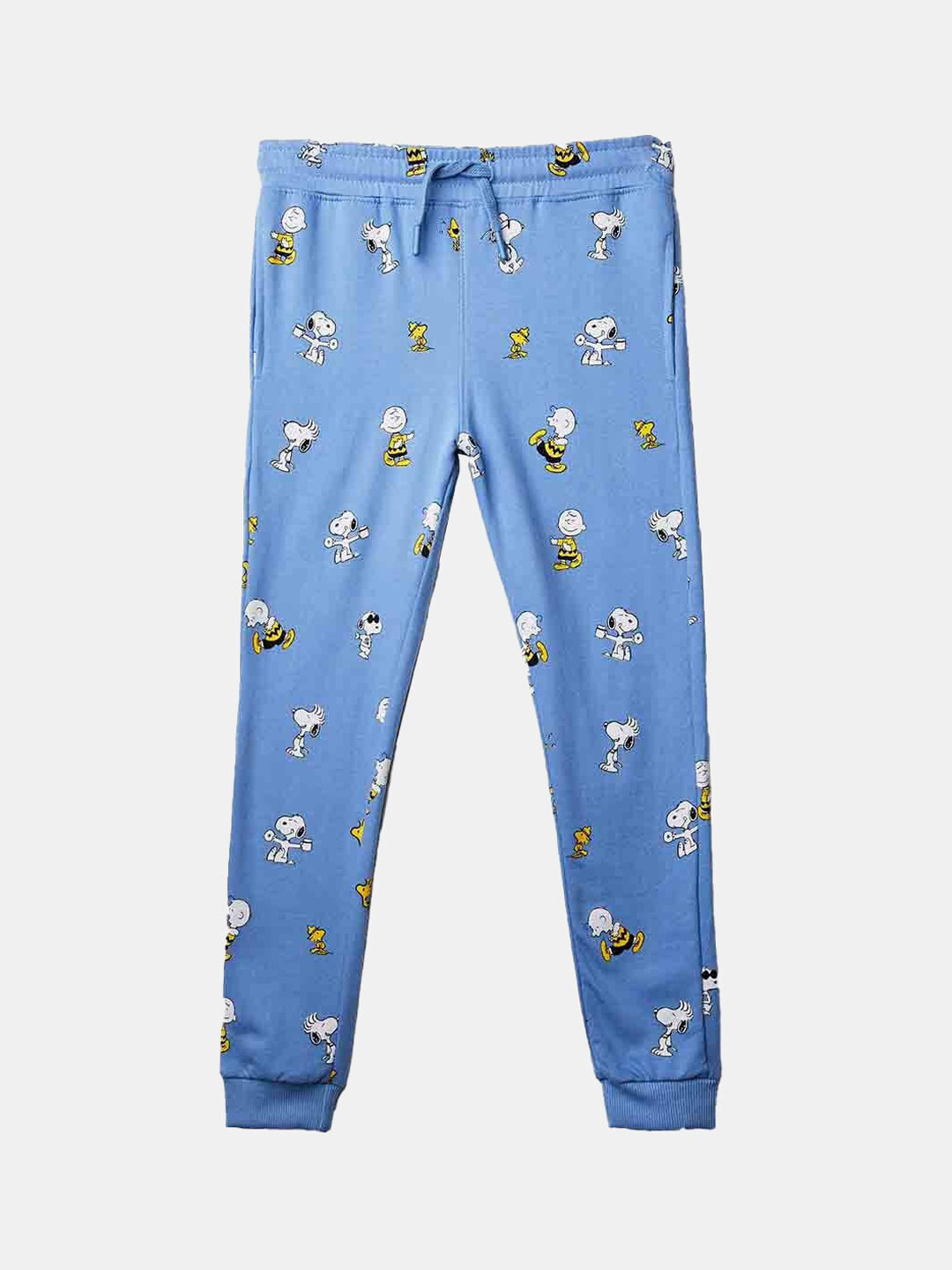 

The Souled Store Girls Peanuts Snoopy Pattern Printed Pure Cotton Jogger, Blue