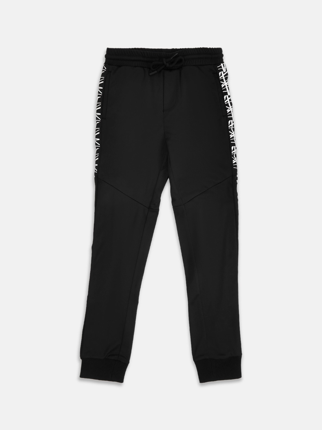 

Pantaloons Junior Boys Black Printed Track Pants