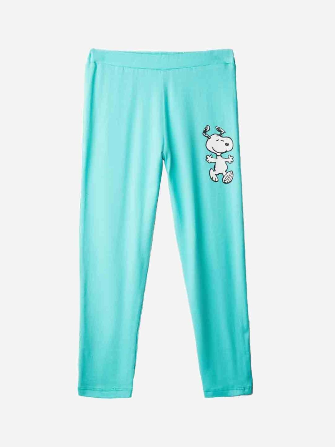 

The Souled Store Girls Blue Printed Pure Cotton Legging