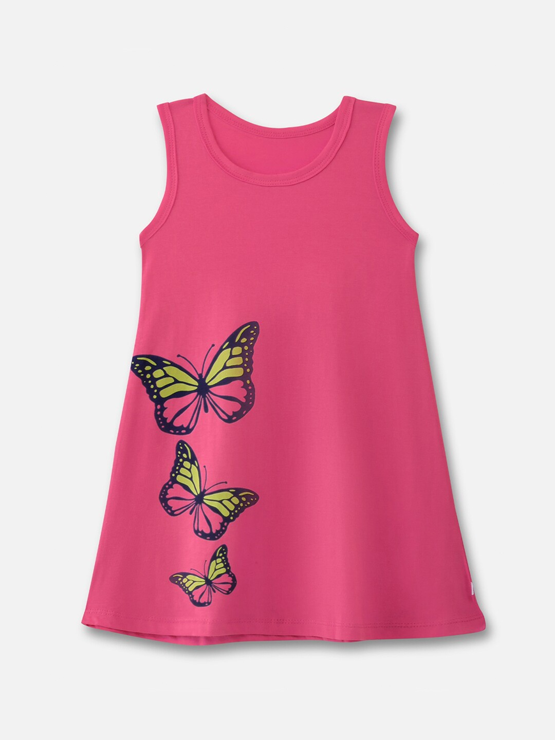 

You Got Plan B Girls Pink Cotton A-Line Dress