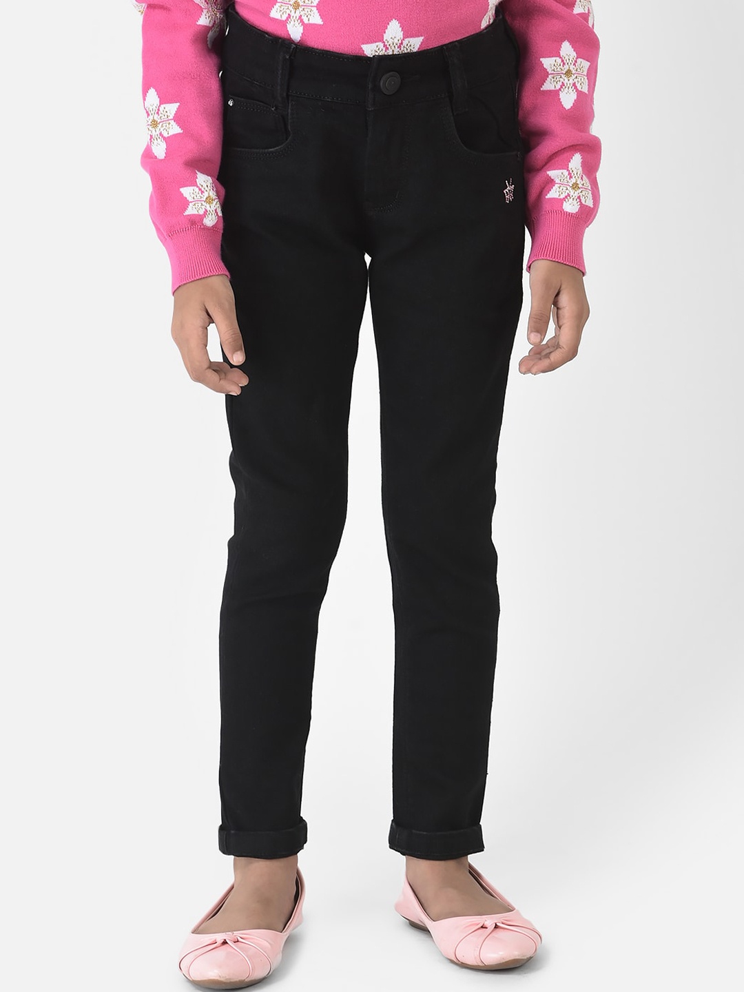 

Crimsoune Club Girls Black Urban Slim Fit Jeans