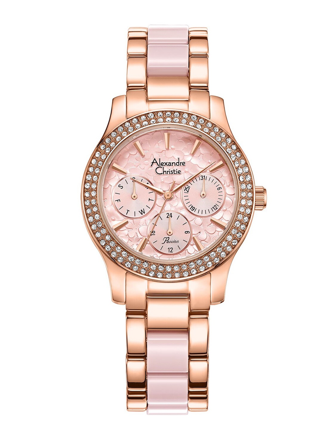

Alexandre Christie Women Rose Gold-Toned Dial & Rose Gold Toned Bracelet Style Watch