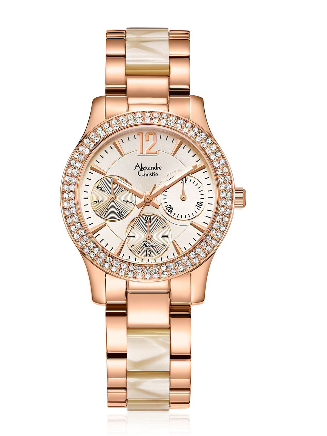 

Alexandre Christie Women Rose Gold-Toned Dial & Straps Analogue Watch 2932BFBRGLNIV