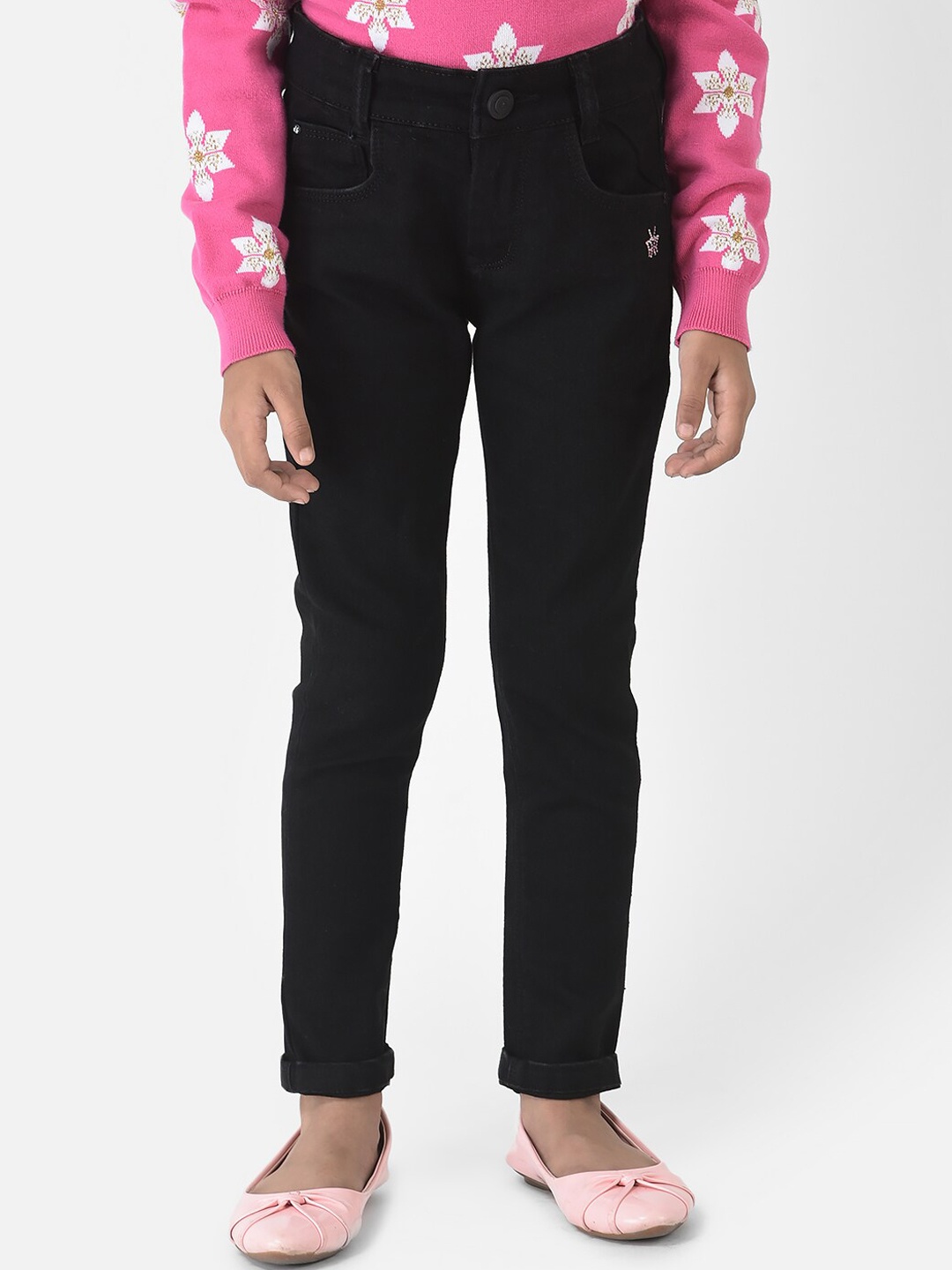 

Crimsoune Club Girls Black Urban Slim Fit Jeans