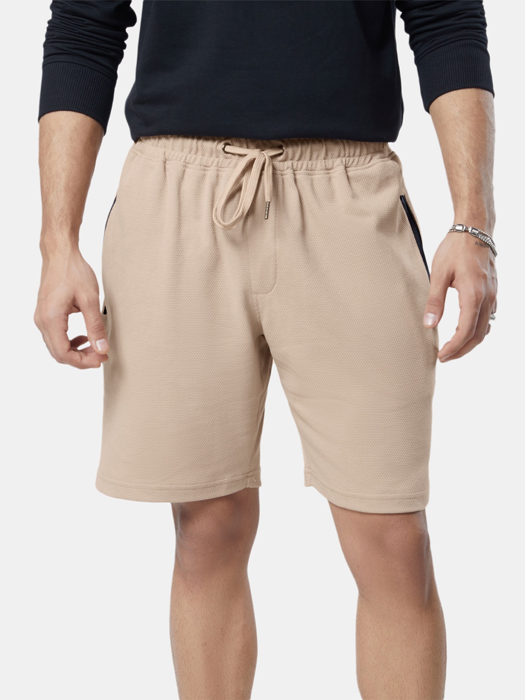 

The Souled Store Men Beige Chino Shorts