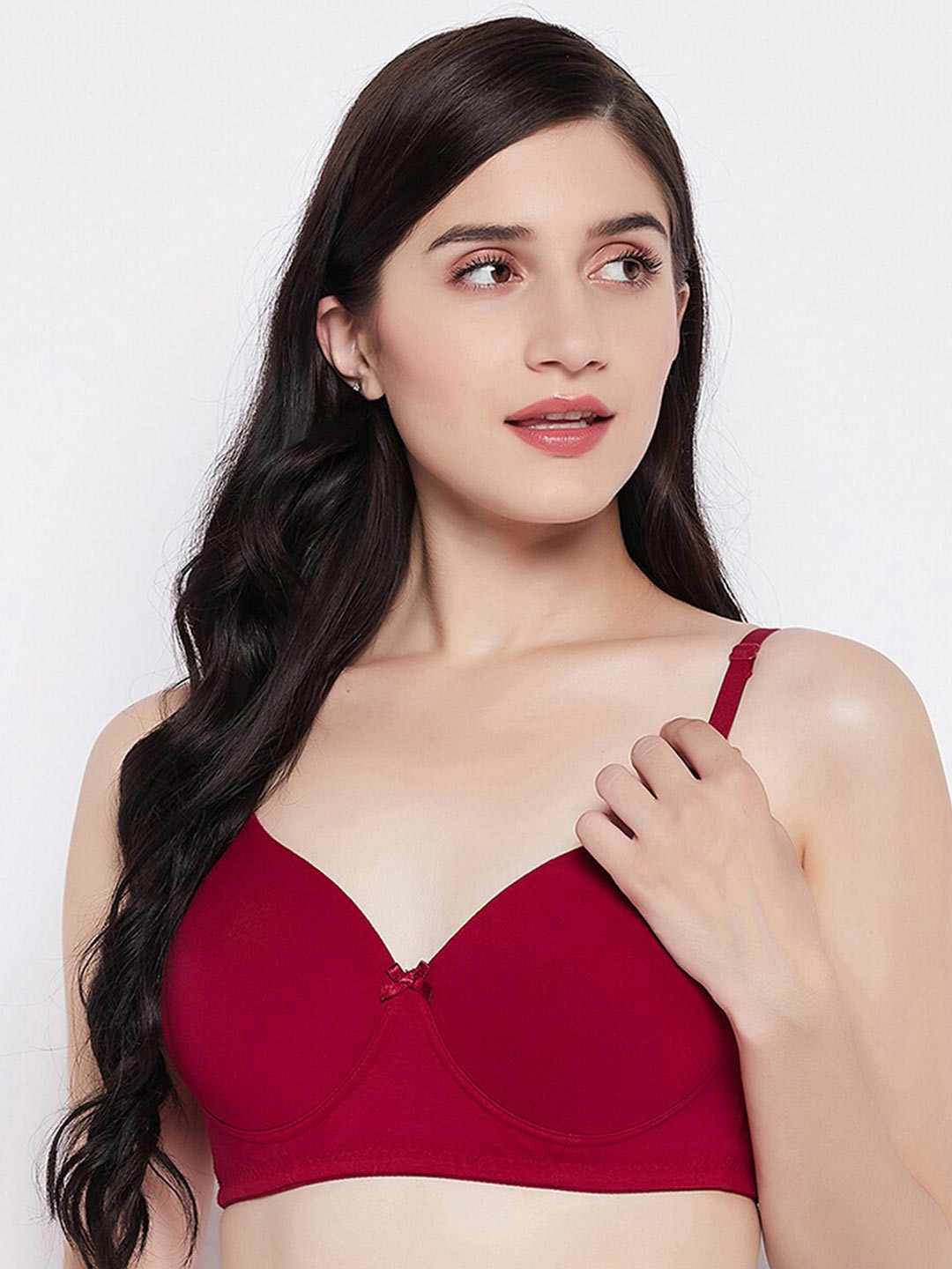 

Clovia Women Red Lightly Padded Bra