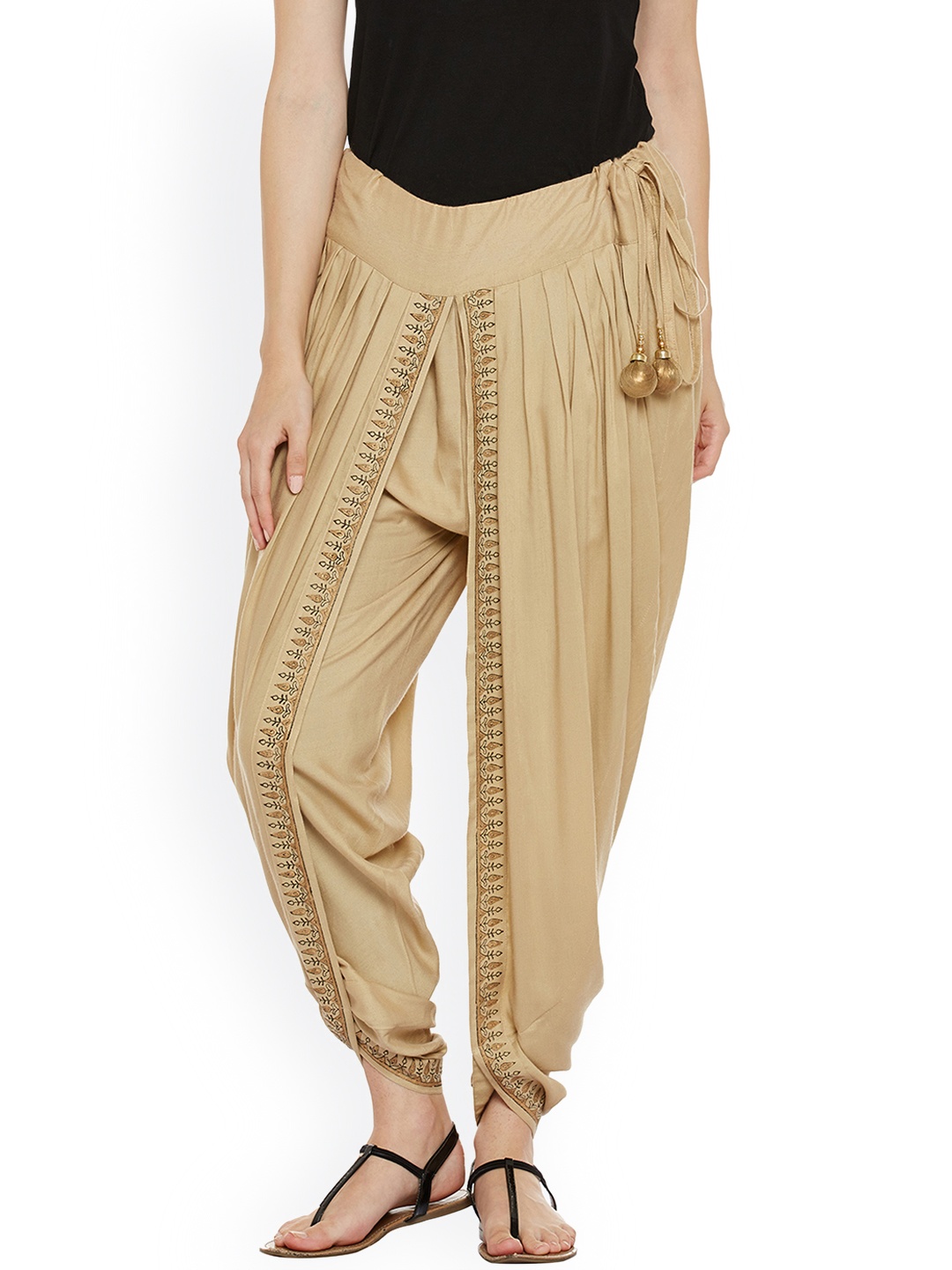 

9rasa Beige Dhoti Pants