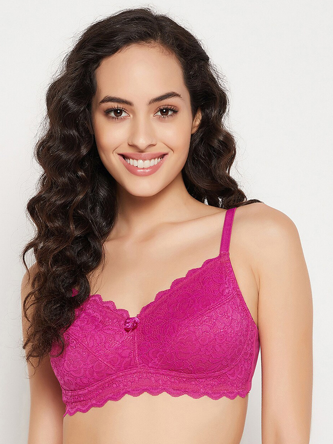 

Clovia Magenta Bralette Non-Padded Bra